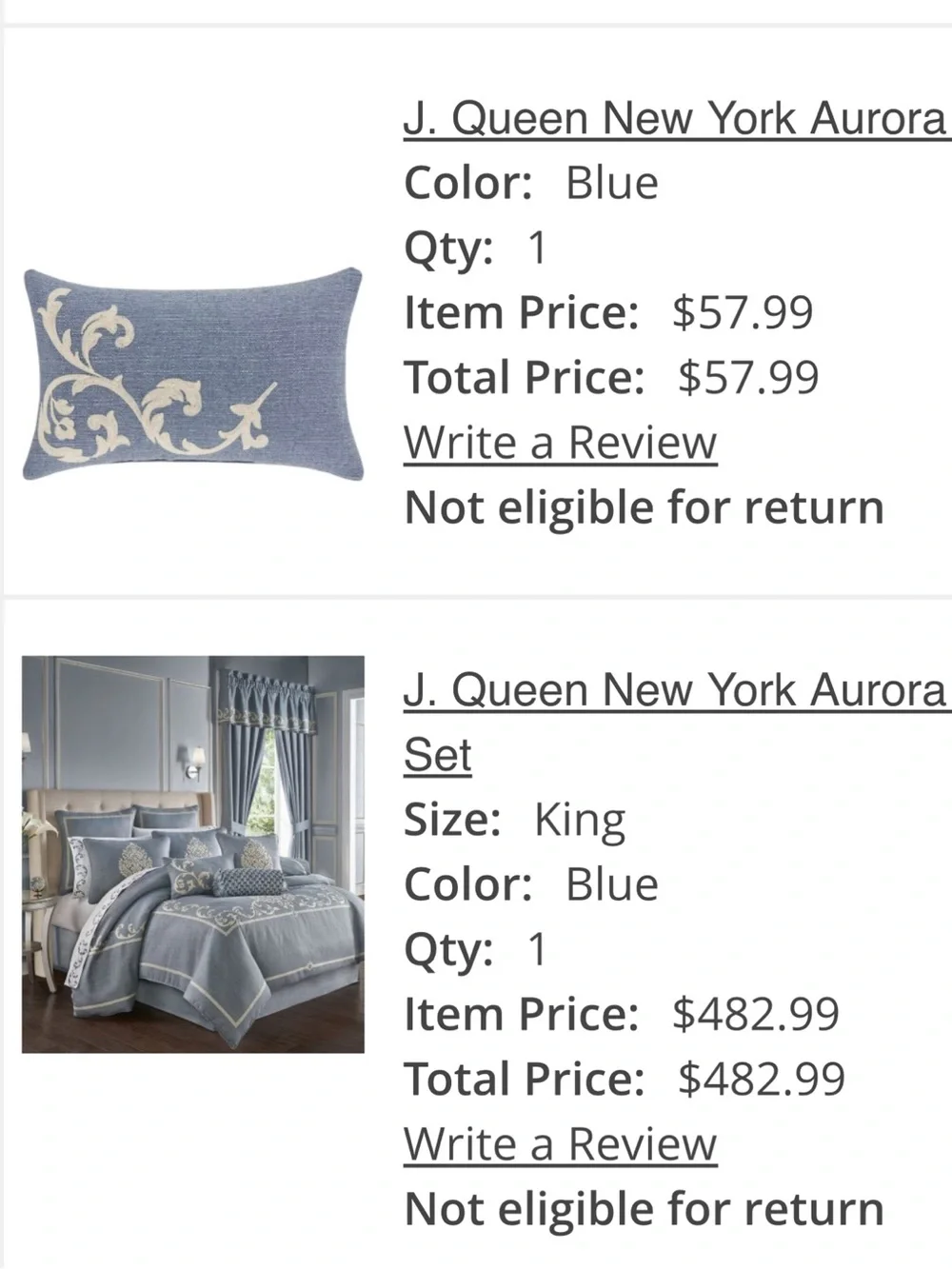 Beautiful brand new king size  comforter collection,